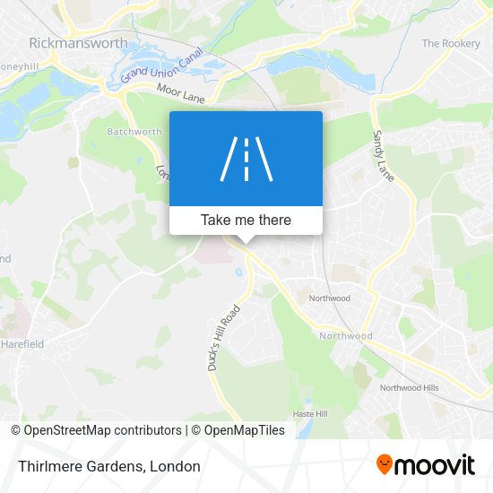 Thirlmere Gardens map