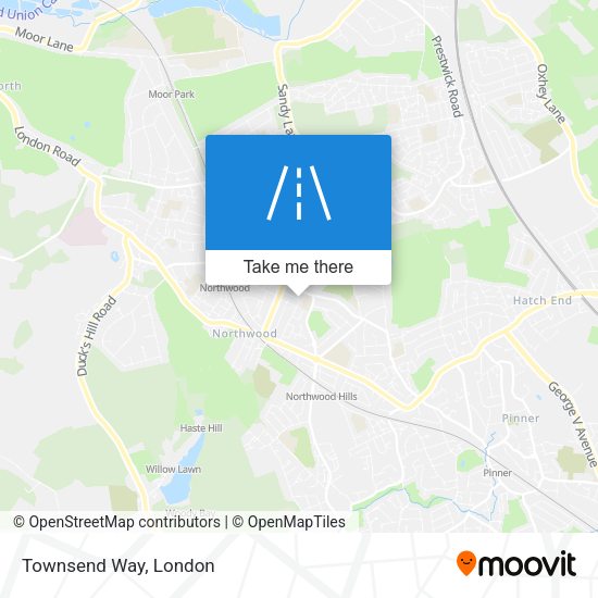Townsend Way map
