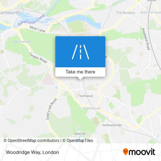 Woodridge Way map