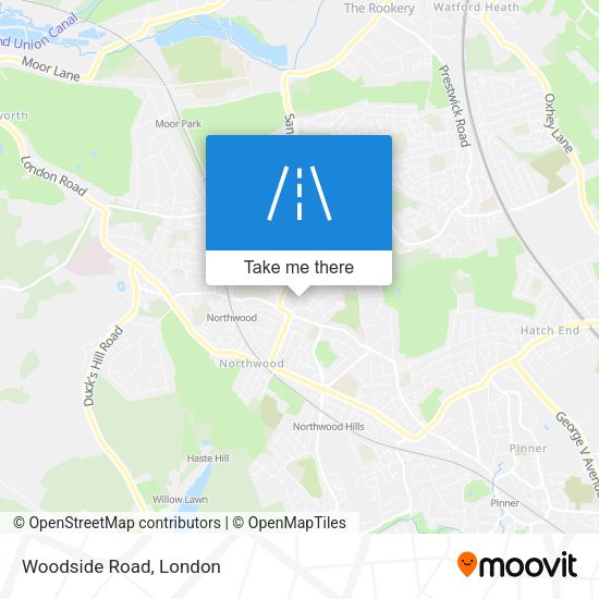 Woodside Road map