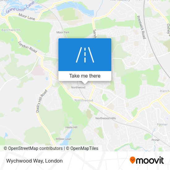 Wychwood Way map