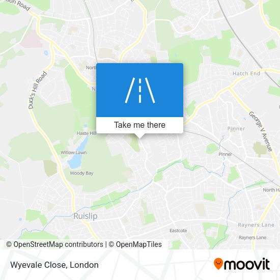 Wyevale Close map