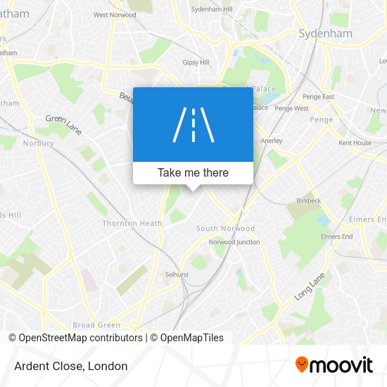 Ardent Close map