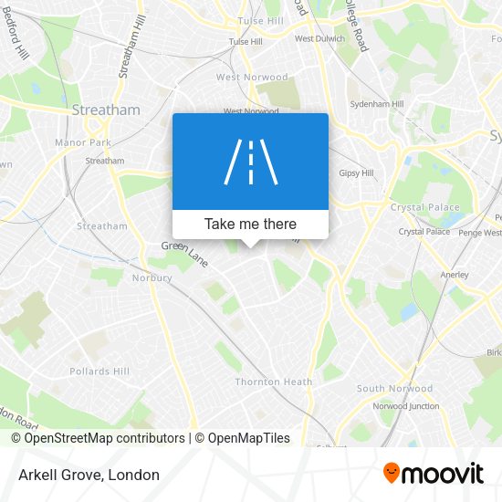 Arkell Grove map