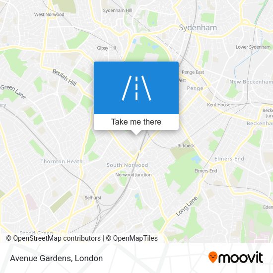 Avenue Gardens map