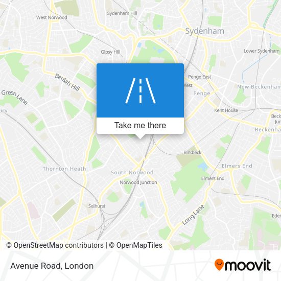 Avenue Road map