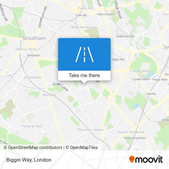 Biggin Way map