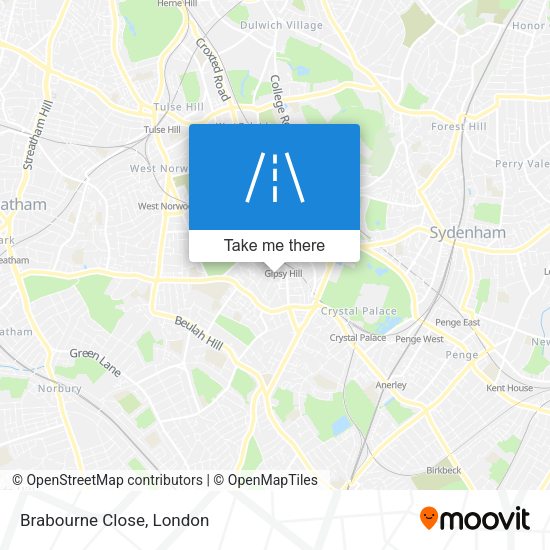 Brabourne Close map