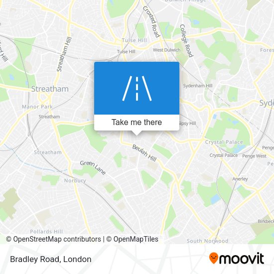 Bradley Road map