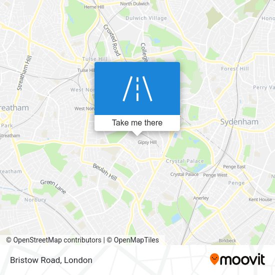 Bristow Road map