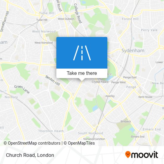 Church Road map