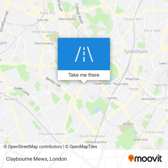 Claybourne Mews map