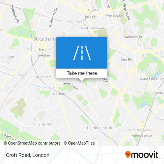 Croft Road map