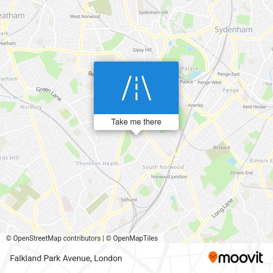 Falkland Park Avenue map