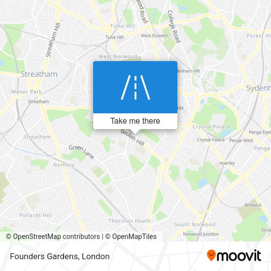 Founders Gardens map