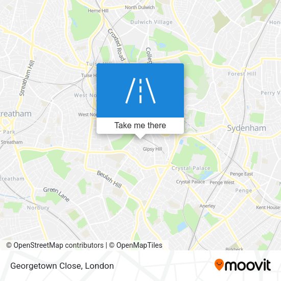 Georgetown Close map
