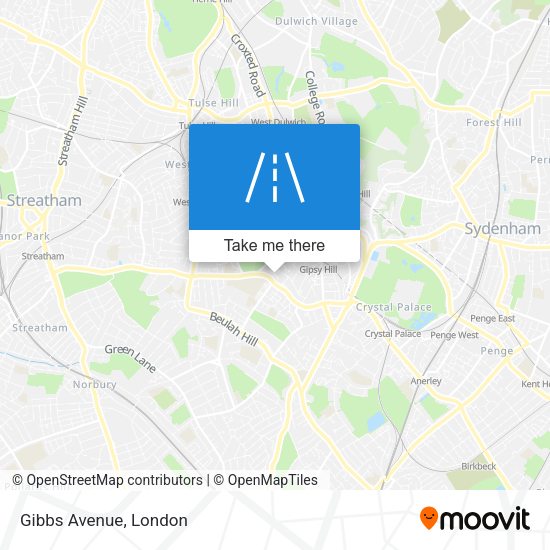 Gibbs Avenue map
