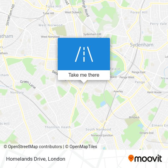 Homelands Drive map