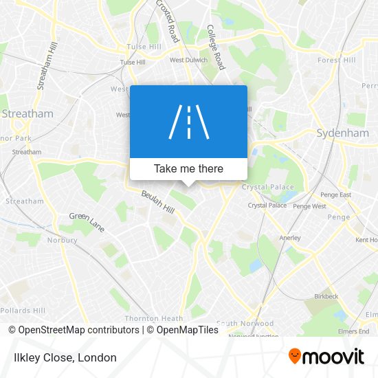 Ilkley Close map