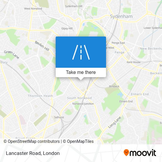 Lancaster Road map