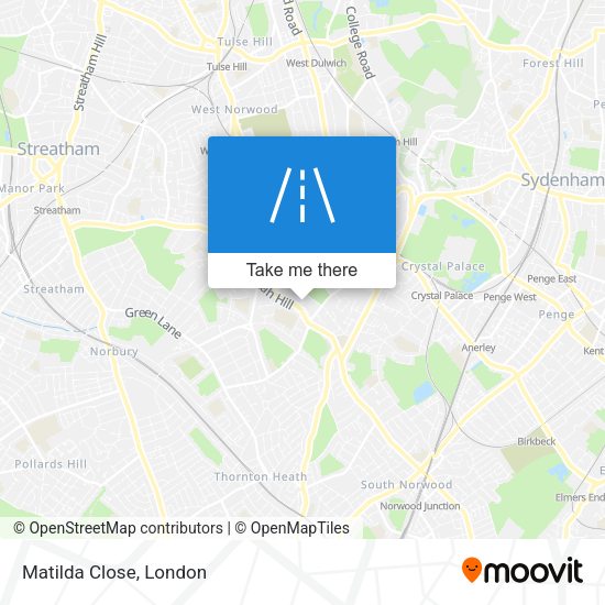 Matilda Close map