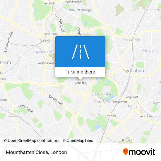 Mountbatten Close map