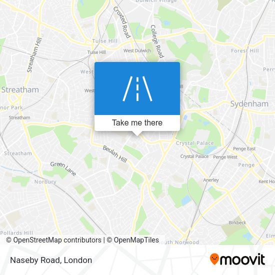 Naseby Road map