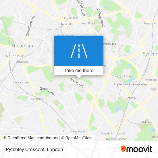 Pytchley Crescent map