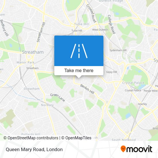 Queen Mary Road map