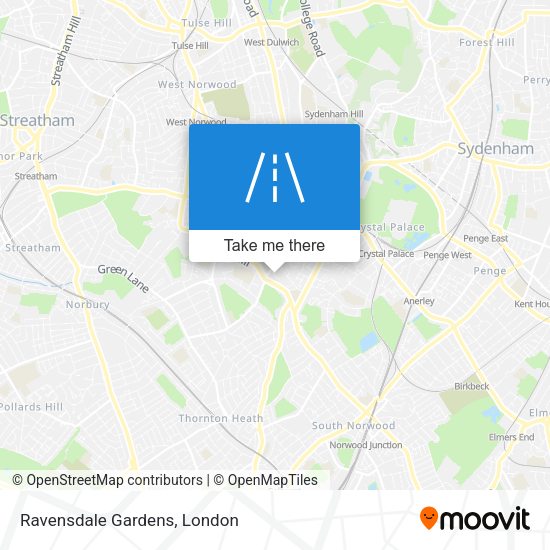 Ravensdale Gardens map