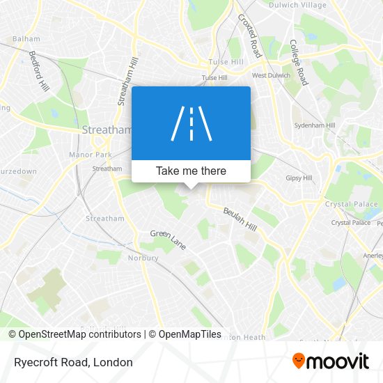Ryecroft Road map