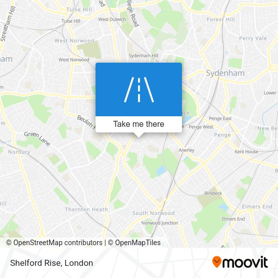 Shelford Rise map