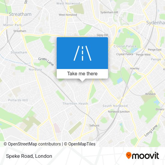 Speke Road map