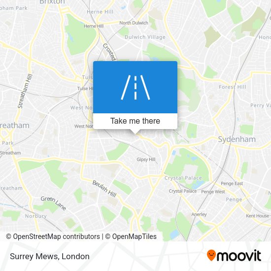 Surrey Mews map