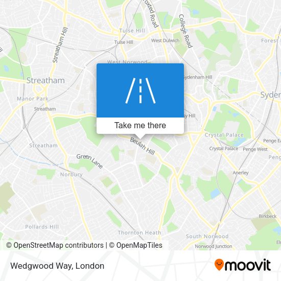 Wedgwood Way map