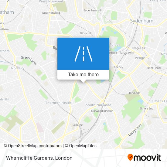 Wharncliffe Gardens map