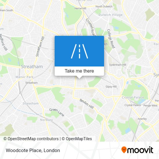 Woodcote Place map
