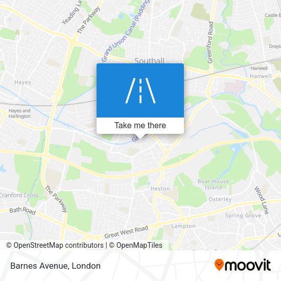 Barnes Avenue map