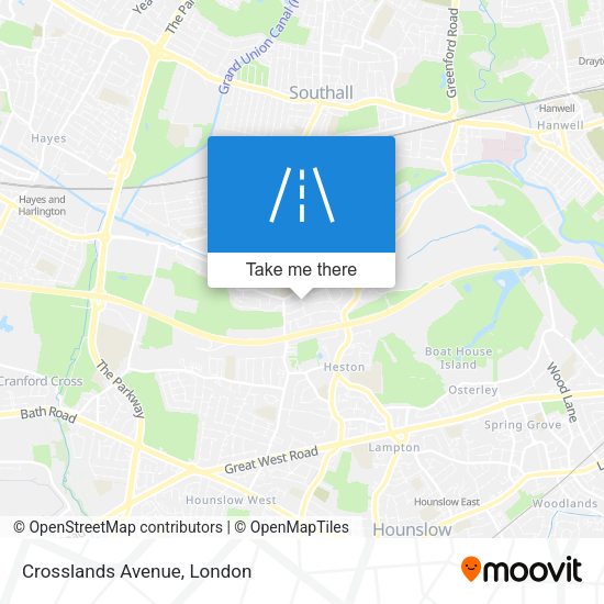 Crosslands Avenue map
