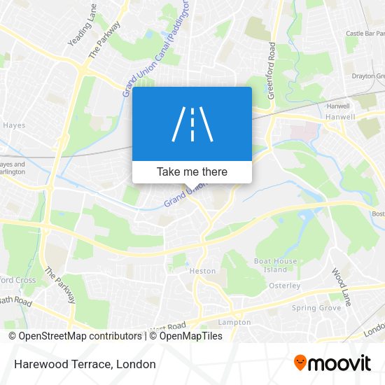 Harewood Terrace map