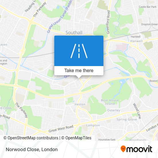 Norwood Close map