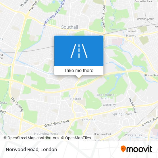 Norwood Road map