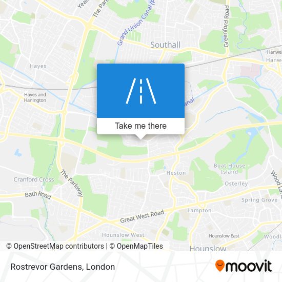 Rostrevor Gardens map