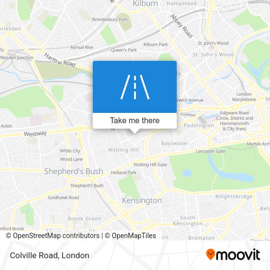 Colville Road map