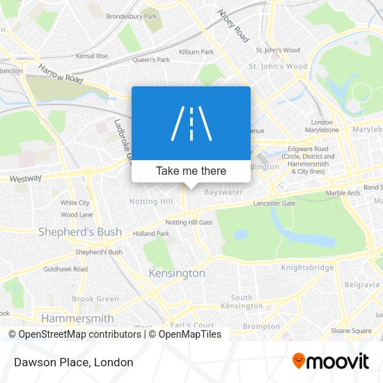 Dawson Place map