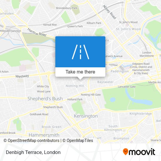 Denbigh Terrace map