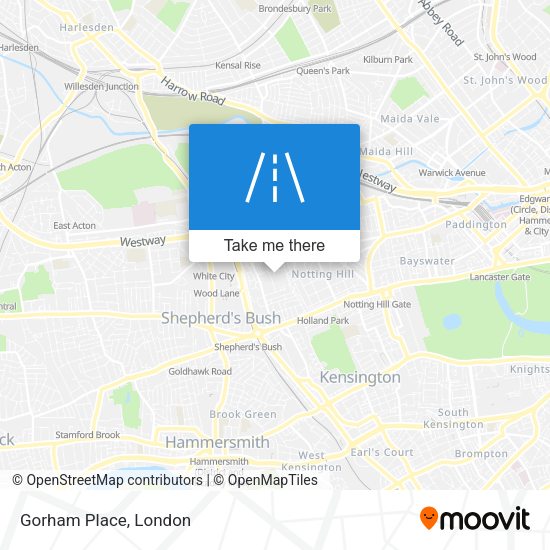 Gorham Place map