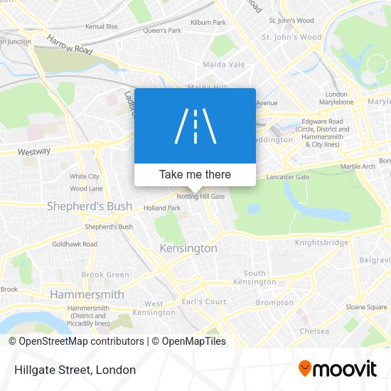 Hillgate Street map