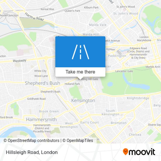 Hillsleigh Road map