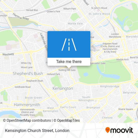 Kensington Church Street map